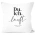 Kissen-Bezug zur Hochzeit mit Namen Datum Spruch Du Ich läuft  Hochzeitsgeschenk Kissenhülle SpecialMe®preview