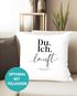 Kissen-Bezug zur Hochzeit mit Namen Datum Spruch Du Ich läuft  Hochzeitsgeschenk Kissenhülle SpecialMe®preview