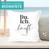 Kissen-Bezug zur Hochzeit mit Namen Datum Spruch Du Ich läuft  Hochzeitsgeschenk Kissenhülle SpecialMe®preview