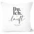 Kissen-Bezug zur Hochzeit mit Namen Datum Spruch Du Ich läuft  Hochzeitsgeschenk Kissenhülle SpecialMe®preview