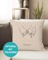 Kissen-Bezug zur Hochzeit mit Namen und Datum Hände-Grafik Hochzeitsgeschenk Kissenhülle SpecialMe®preview