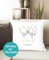 Kissen-Bezug zur Hochzeit mit Namen und Datum Hände-Grafik Hochzeitsgeschenk Kissenhülle SpecialMe®preview