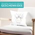 Kissen-Bezug zur Hochzeit mit Namen und Datum Hände-Grafik Hochzeitsgeschenk Kissenhülle SpecialMe®preview