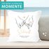 Kissen-Bezug zur Hochzeit mit Namen und Datum Hände-Grafik Hochzeitsgeschenk Kissenhülle SpecialMe®preview