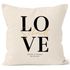 Kissen-Bezug  zur Hochzeit mit Namen und Datum Schriftzug Love Hochzeitsgeschenk Kissenhülle SpecialMe®preview