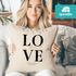 Kissen-Bezug  zur Hochzeit mit Namen und Datum Schriftzug Love Hochzeitsgeschenk Kissenhülle SpecialMe®preview