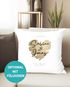 Kissen-Bezug zur Hochzeit personalisiert mit Namen und Datum Herz-Design Hochzeitsgeschenk Kissenhülle SpecialMe®preview