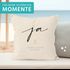 Kissen-Bezug zur Hochzeit personalisiert mit Namen und Datum Ja Schriftzug Hochzeitsgeschenk Kissenhülle SpecialMe®preview