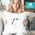 Kissen-Bezug zur Hochzeit personalisiert mit Namen und Datum Ja Schriftzug Hochzeitsgeschenk Kissenhülle SpecialMe®preview