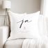 Kissen-Bezug zur Hochzeit personalisiert mit Namen und Datum Ja Schriftzug Hochzeitsgeschenk Kissenhülle SpecialMe®preview