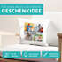 Kissen-mit Foto-Collage personalisiert mit bis zu 4 Bildern Wunschtext Fotogeschenk Papa selbst gestalten Dekokissen SpecialMe®preview