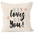 Kissenbezug all of me loves all of you 40x40  Baumwolle MoonWorks®preview