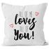 Kissenbezug all of me loves all of you 40x40  Baumwolle MoonWorks®preview