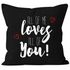 Kissenbezug all of me loves all of you 40x40  Baumwolle MoonWorks®preview