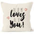 Kissenbezug all of me loves all of you 40x40 Baumwolle MoonWorks®preview