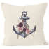 Kissenbezug Anker Blumen Wasserfarben Anchor Flowers Watercolor Kissen-Hülle Deko-Kissen Baumwolle Autiga®preview