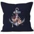 Kissenbezug Anker Blumen Wasserfarben Anchor Flowers Watercolor Kissen-Hülle Deko-Kissen Baumwolle Autiga®preview