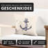 Kissenbezug Anker Blumen Wasserfarben Anchor Watercolor Kissen-Hülle Deko-Kissen Baumwolle Autiga®preview