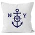 Kissenbezug Anker Steuerrad Anchor Steering Wheel 40x40 Baumwolle Autiga®preview