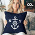 Kissenbezug Anker Steuerrad Anchor Steering Wheel 40x40 Baumwolle Autiga®preview