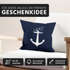 Kissenbezug Anker Vögel Anchor Birds Kissenhülle Dekokissen 40x40 Baumwolle Autiga®preview