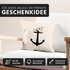 Kissenbezug Anker Vögel Anchor Birds Kissenhülle Dekokissen 40x40 Baumwolle Autiga®preview