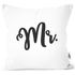 Kissenbezug Aufdruck Mr Mrs Partner-Geschenk Hochzeitsgeschenk Pärchen Geschenkidee Ehemann Ehefrau Moonworks®preview