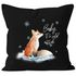 Kissenbezug Baby it`s cold outside Fuchs Winter Kissen-Hülle Weihnachten Schnee Fox Autiga®preview