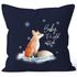 Kissenbezug Baby it`s cold outside Fuchs Winter Kissen-Hülle Weihnachten Schnee Fox Autiga®preview