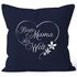 Kissenbezug Beste Mama der Welt Geschenk für Mutter Muttertag 40x40 Baumwolle MoonWorks®preview