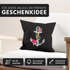 Kissenbezug Blumen Anker Flower Anchor Watercolor 40x40 Baumwolle Autiga®preview
