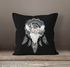 Kissenbezug Boho Skull Totenkopf Schädel Traumfänger Dreamcatcher Bohamien Kissen-Hülle Deko-Kissen Autiga®preview