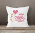 Kissenbezug Einhorn Muttertag Beste Mama der Welt Unicorn Mother`s Day 40x40 Baumwolle MoonWorks®preview