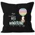 Kissenbezug Einhorn Unicorn Platz da ich such den Weg ins Wunderland 40x40  Baumwolle MoonWorks®preview