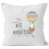 Kissenbezug Einhorn Unicorn Platz da ich such den Weg ins Wunderland 40x40  Baumwolle MoonWorks®preview