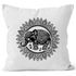 Kissenbezug Elefant Mandala Boho Bohamian Ethno Tribal Ornament Kissen-Hülle Deko-Kissen Autiga®preview