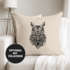 Kissenbezug Eule Atzekenmuster Ethno Boho Bohamian Atzec Owl 40x40 Autiga®preview