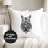 Kissenbezug Eule Atzekenmuster Ethno Boho Bohamian Atzec Owl 40x40 Autiga®preview