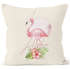 Kissenbezug Flamingo Aloha Tropical Summer Jungle Paradise Hummingbird Kissen-Hülle Deko-Kissen quadratisch Baumwolle Autiga®preview