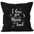 Kissenbezug für Freund, I love you to the moon and back Geschenk Liebe Moonworkspreview