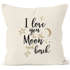 Kissenbezug für Freund, I love you to the moon and back Geschenk Liebe Moonworkspreview