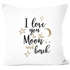 Kissenbezug für Freund, I love you to the moon and back Geschenk Liebe Moonworkspreview