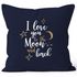 Kissenbezug für Freund, I love you to the moon and back Geschenk Liebe Moonworkspreview