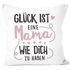 Kissenbezug Geschenk Glück ist einen Papa/eine Mama wie dich zu haben Vatertag Muttertag SpecialMe®preview