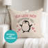 Kissenbezug Geschenk Liebe Valentinstag Jahrestag Pinguin Spruch Ich liebe dich Herz SpecialMe®preview