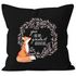 Kissenbezug Geschenk Liebe You are my greatest adventure Fuchs Fox Kissenhülle Dekokissen 40x40 Baumwolle MoonWorks®preview