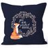 Kissenbezug Geschenk Liebe You are my greatest adventure Fuchs Fox Kissenhülle Dekokissen 40x40 Baumwolle MoonWorks®preview
