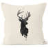 Kissenbezug Hirsch Geweih Kopf Deer Watercolor Polygon Tier Baumwolle quadratisch Autiga®preview