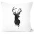 Kissenbezug Hirsch Geweih Kopf Deer Watercolor Polygon Tier Baumwolle quadratisch Autiga®preview