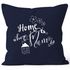 Kissenbezug Home is where Mom is Geschenk für Mutter Muttertag Kissenhülle 40x40 Baumwolle MoonWorks®preview